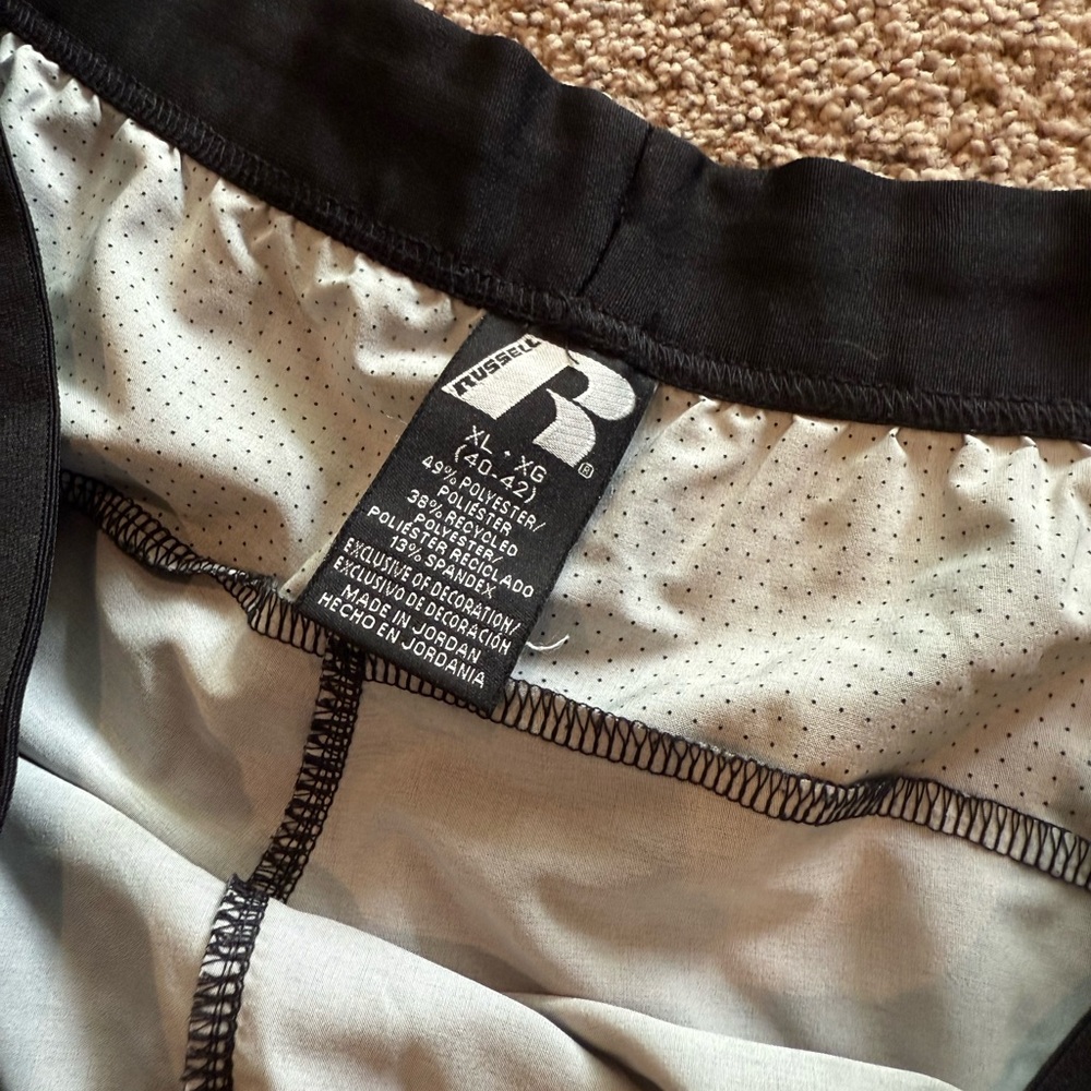 Russell Athletic Black and Gray Athletic Shorts - Picture 3 of 3